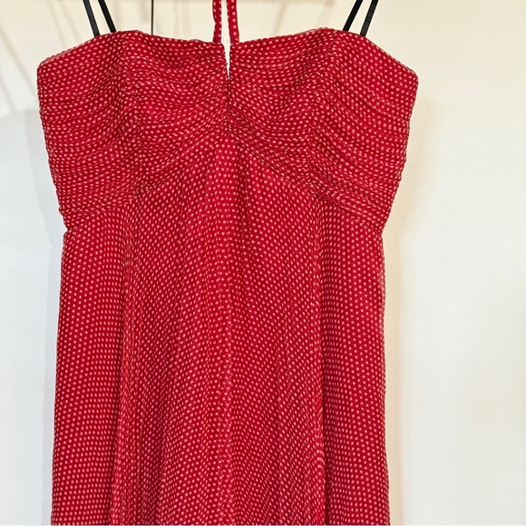 Laundry Shelly Segall Silk Polka Dot Halter Neck Dress - Picture 3 of 11